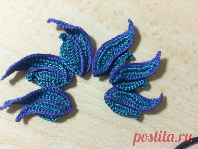 Мастер-класс Завиток и листик к завитку Часть 5 - Вязание, Уроки и мастер-классы на yarukodel.com