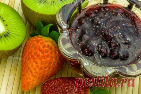 Конфитюр из клубники - рецепт на зиму с желатином, киви, для торта