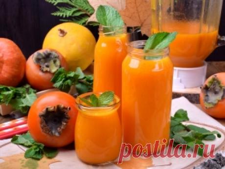 Смузи с хурмой и тыквенным пюре — рецепт с фото пошагово