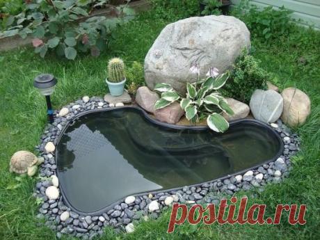 Маленький прудик на даче