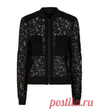 BCBGMAXARIA Lace Bomber Jacket #LaceLover  #GiftResponsibly #GlamGifting