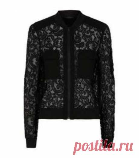 BCBGMAXARIA Lace Bomber Jacket #LaceLover  #GiftResponsibly #GlamGifting