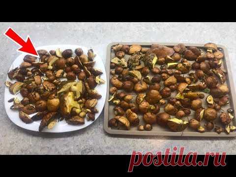 КАК БЫСТРО  ПОЧИСТИТЬ МАСЛЯТА? Проще не бывает!
