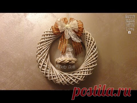 Tutorial Ghirlanda con cannucce di carta