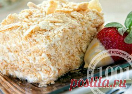 Торт без выпечки Наполеон - Быстрые торты без выпечки . 1001 ЕДА вкусные рецепты с фото!