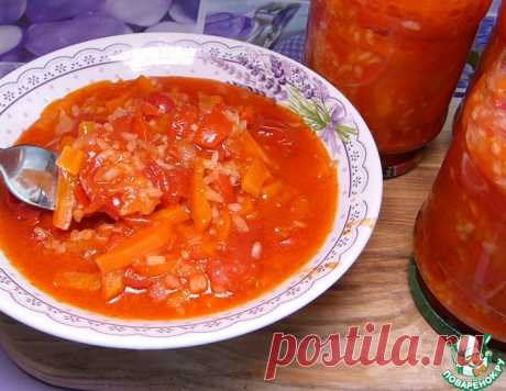 Овощи с рисом на зиму – кулинарный рецепт