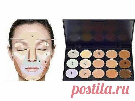 Скрывайте различные дефекты кожи, применяя разные цвета..