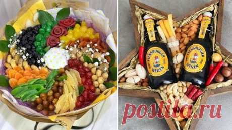 Букеты из орехов (79 фото) - пошаговые инструкции создания букетов для мужчин и женщин