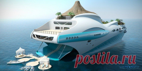 Райская яхта Tropical island Paradise