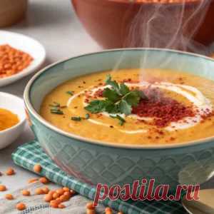 Крем-суп из чечевицы с копчёной паприкой