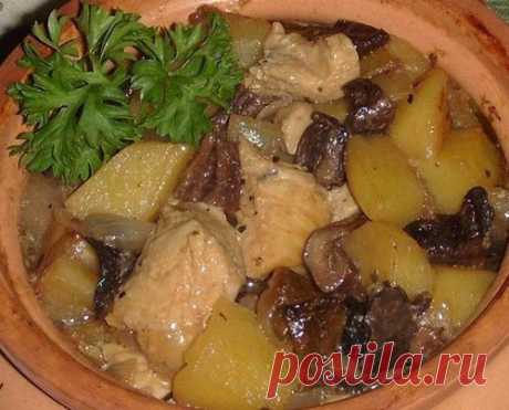 Курица с сухими грибами и картошкой! - МирТесен