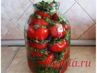Салат с баклажанами на зиму: Помидоры по-корейски