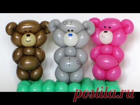 Плюшевый мишка из шарика / One balloon Teddy bear (Subtitles)