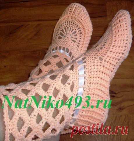 Мастер — класс «Сапожки домашние на войлочной подошве»