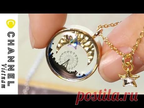 DIY: MẶT DÂY CHUYỀN BẦU TRỜI ĐÊM VỚI NHỰA RESIN
