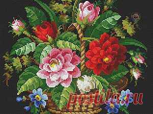 Вышивка крестом — красивые старинные схемы Petit Point - Ярмарка Мастеров - ручная работа, handmade