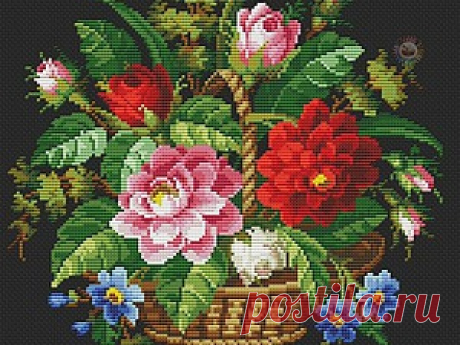 Вышивка крестом — красивые старинные схемы Petit Point - Ярмарка Мастеров - ручная работа, handmade