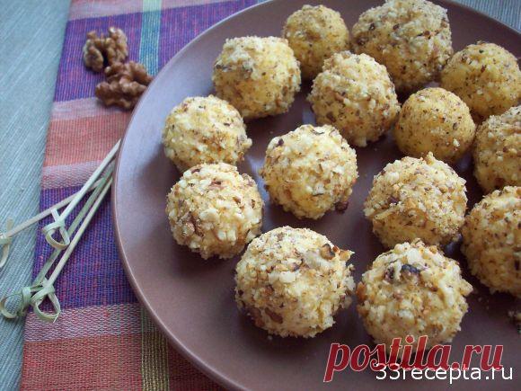 Шарики из сыра с орехами | Ваши любимые рецепты