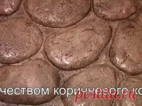 Имитация пола из речных камней