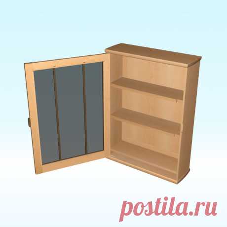 Настенные витрины Деревообработка план по Woodcraft Magazine