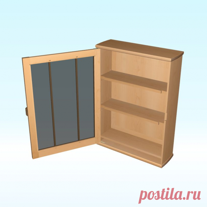 Настенные витрины Деревообработка план по Woodcraft Magazine