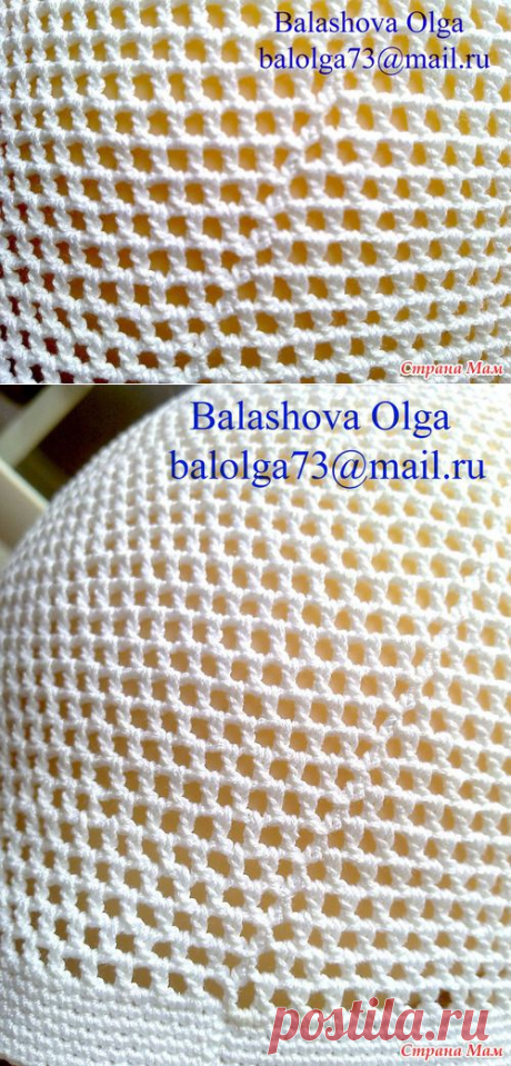 Совет по улучшению качества диагонального шва в шапочках, связанных филейной сеточкой в шахматном порядке