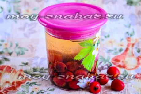 Компот из боярышника на зиму, простой рецепт