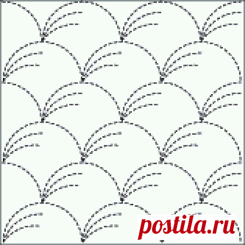 Японская вышивка сашико техника состоящая из 12 схем