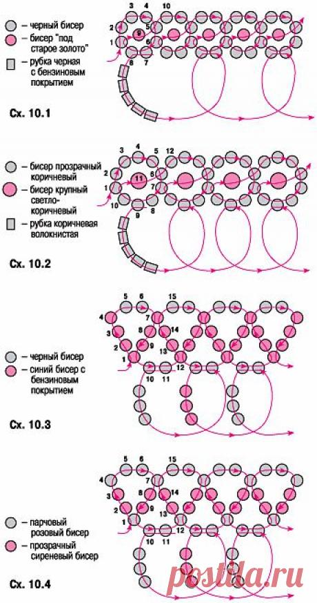 Колье из бисера, декорированное петлями :: Украшения :: Бисероплетение :: RukoDelie.by