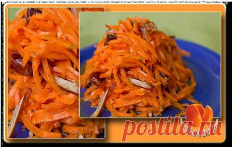 Морковный салат с имбирем и финиками
