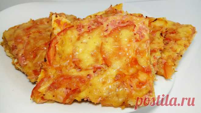 Вкусный завтрак за 20 минут. Пицца из лаваша