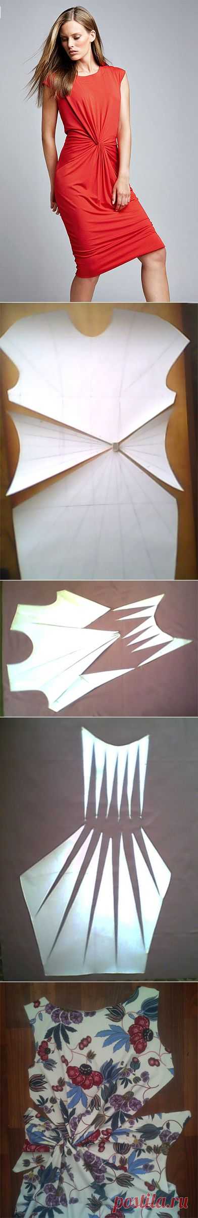 ПЛАТЬЯ С Х-ДРАПИРОВКОЙ | Варварушка-Рукодельница