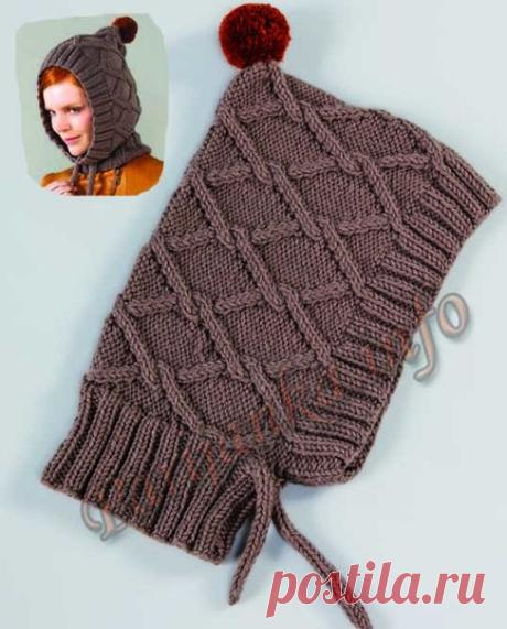 Капор (ж) 04 Accessoires femmes Phildar №3712
Описание в источнике
#спицы #вязаная_шапка