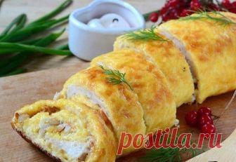 Как приготовить вкуснейший куриный рулет дома! - рецепт, ингредиенты и фотографии