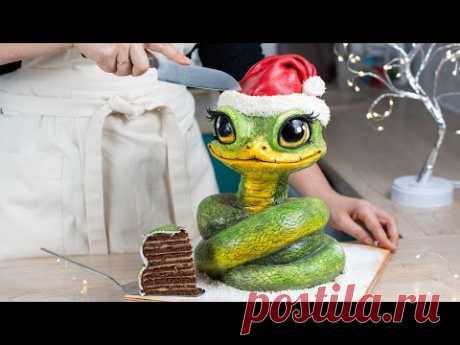 Торт &quot;ЗМЕЯ&quot;🐍 ШОКоладный МЕДОВИК🍯 и Медовик БКБГБС🎂 Я-ТОРТодел♥️