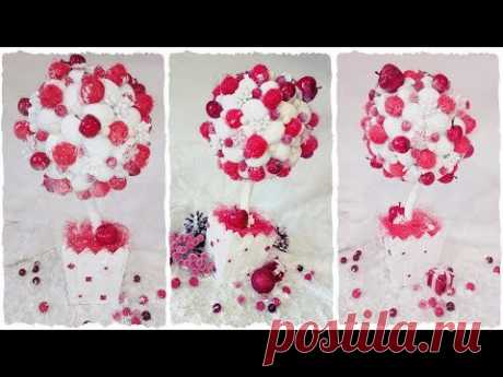 ТОПИАРИЙ к НОВОМУ ГОДУ с орехами и сизалем — простой мастер-класс! Новогодний топиарий от Тихоновой