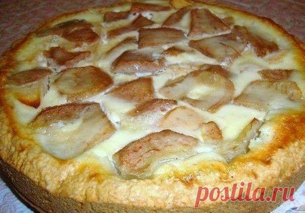 Шустрый повар.: Пирог "Яблоки на снегу" с очень нежной начинкой, просто тает во рту