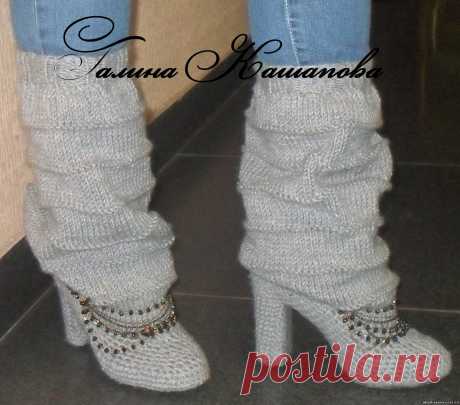 Мастер-класс по вязанию сапог от Галины Кашаповой - Ярмарка Мастеров - ручная работа, handmade