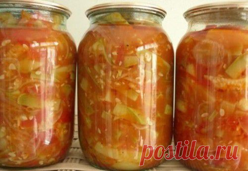 Вкусные салаты из кабачков на зиму / Простые рецепты