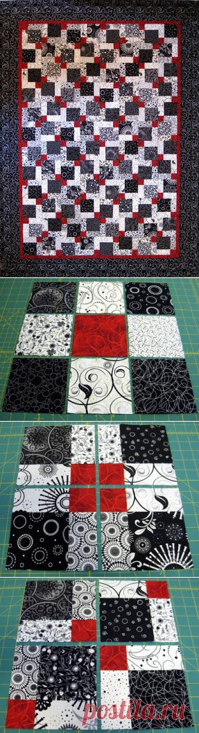 Valentine Quiltworks: Disappearing 9 Patch Quilt