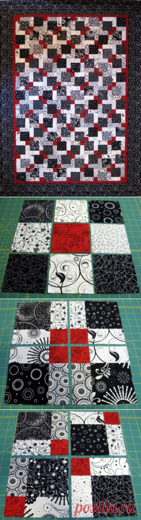 Valentine Quiltworks: Disappearing 9 Patch Quilt