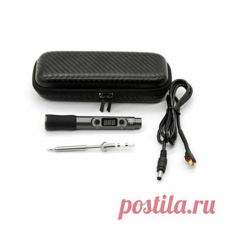 Uruav urir01 60w digital soldering iron dc12-24v type-c interface 100℃-400℃ adjustable temperature for rc car boat plane rc vehicles model Sale - Banggood.com