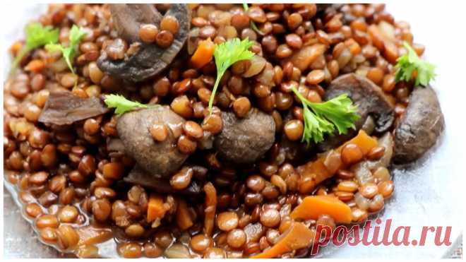 Вкусная чечевица с грибами | Готовим дома с Ириной Быхановой Пульс Mail.ru Вкусный ужин по простому рецепту.