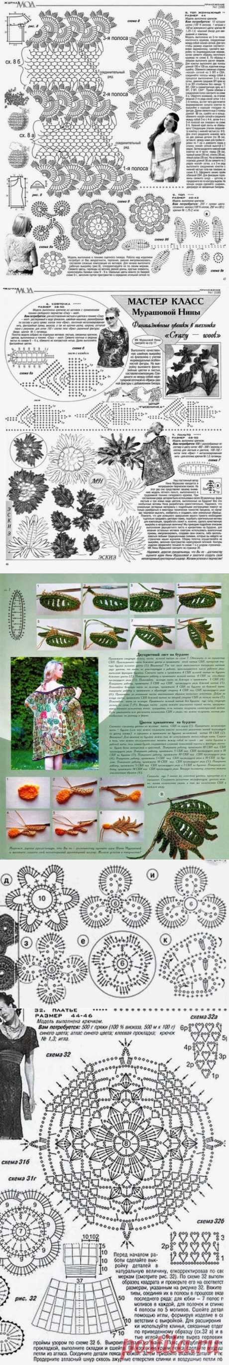 Irish crochet &amp;: одежда ирландским кружевом