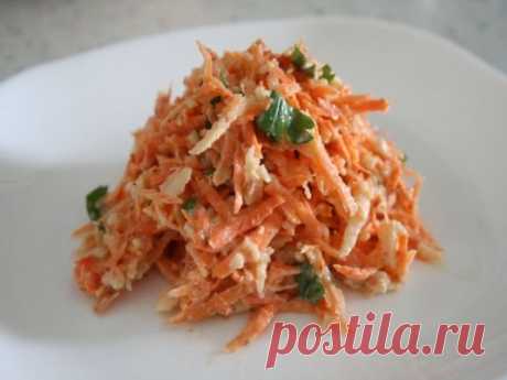 САЛАТ ИЗ МОРКОВИ С ЙОГУРТНОЙ ЗАПРАВКОЙ — Вкусные рецепты