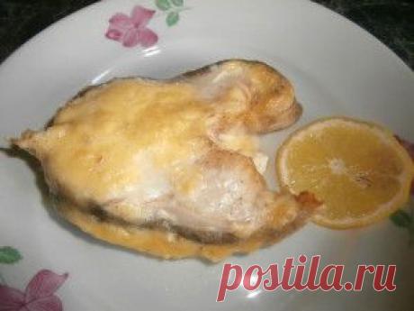 Запеченная рыба в сырном суфле