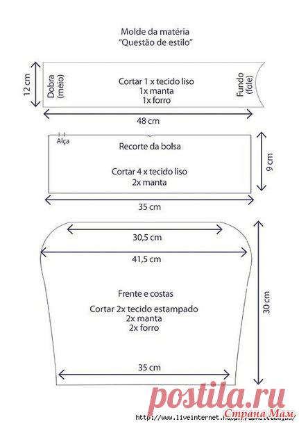 Сумки с выкройками. Много идей. - Страна Мам