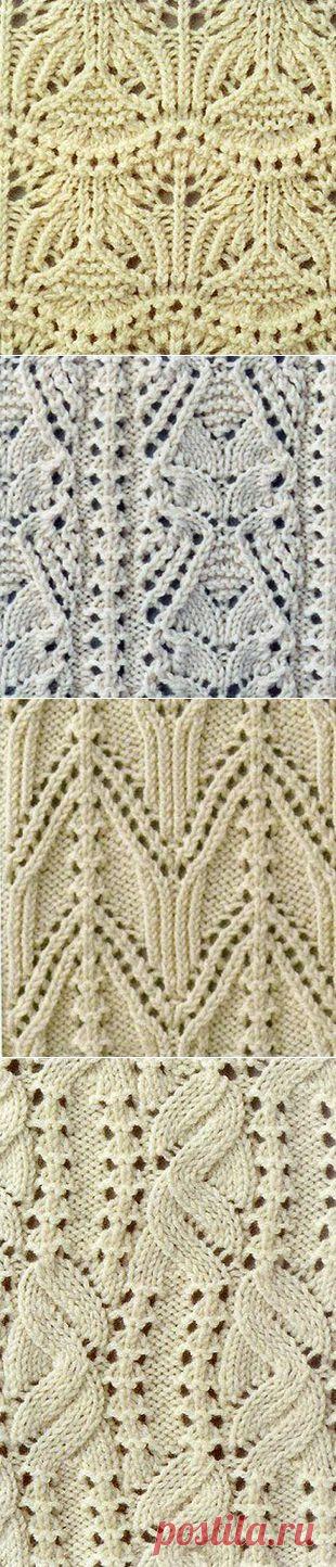 Подборка узоров спицами | Золотые Руки