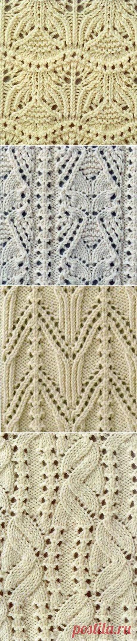 Подборка узоров спицами | Золотые Руки
