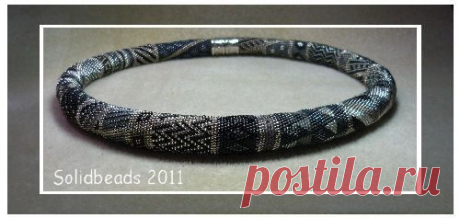 Silvery Treasure PDF Crochet Necklace Pattern от Solidbeads
